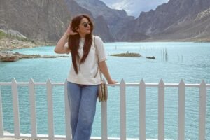 Aiman Khan with her latest photos from Attabad lake