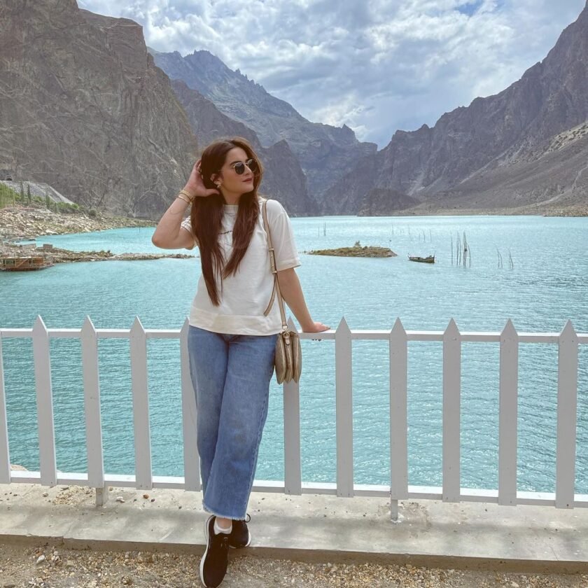 Aiman Khan with her latest photos from Attabad lake
