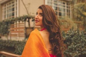 Hareem Farooq looks like a vision in a beautiful saree
